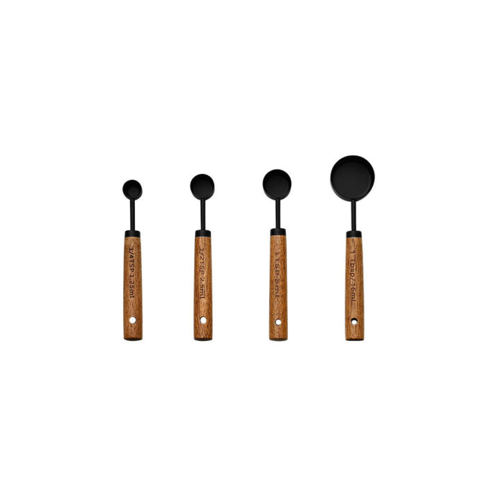 Acacia Measuring Spoons (Black)